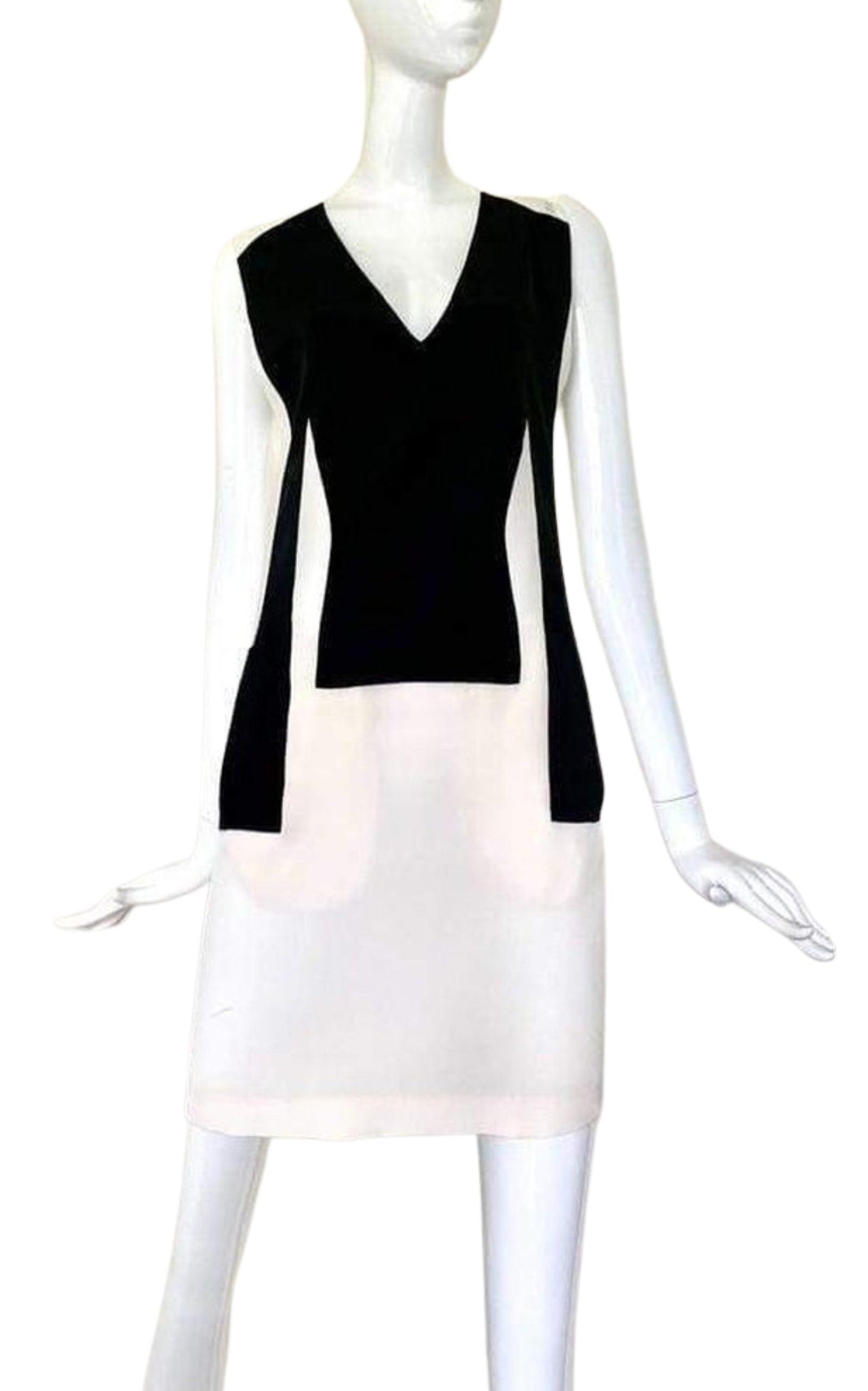 Silk Sleeveless Black and White Dress Phillip Lim