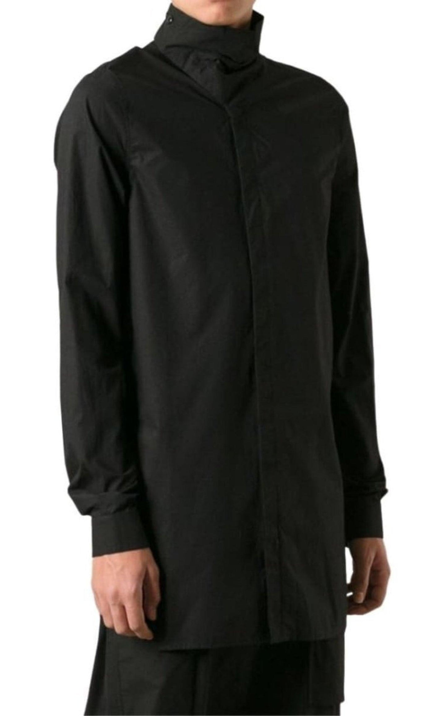 Black Cotton Island Shirt Rick Owens