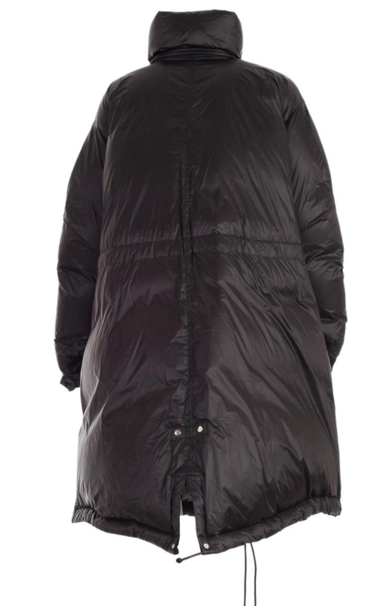 Black Down High Neck Padded Parka Sacai