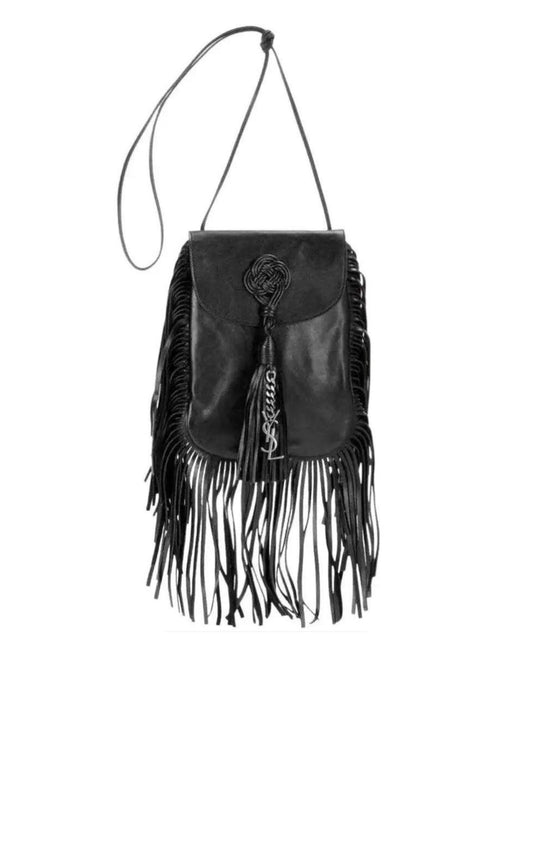 Anita Fringe Leather Crossbody Bag Saint Laurent