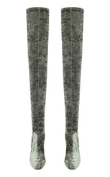 Ella Velvet Over-the-knee Boots Saint Laurent