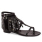 Leather Fringe Sandals Saint Laurent