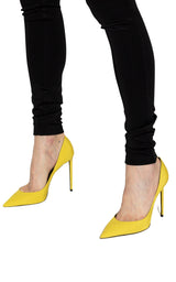 Yellow ‘ZOE’ Stiletto Pump Saint Laurent