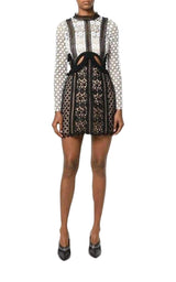 Payne Lace Cut-out Mini Dress Self-Portrait