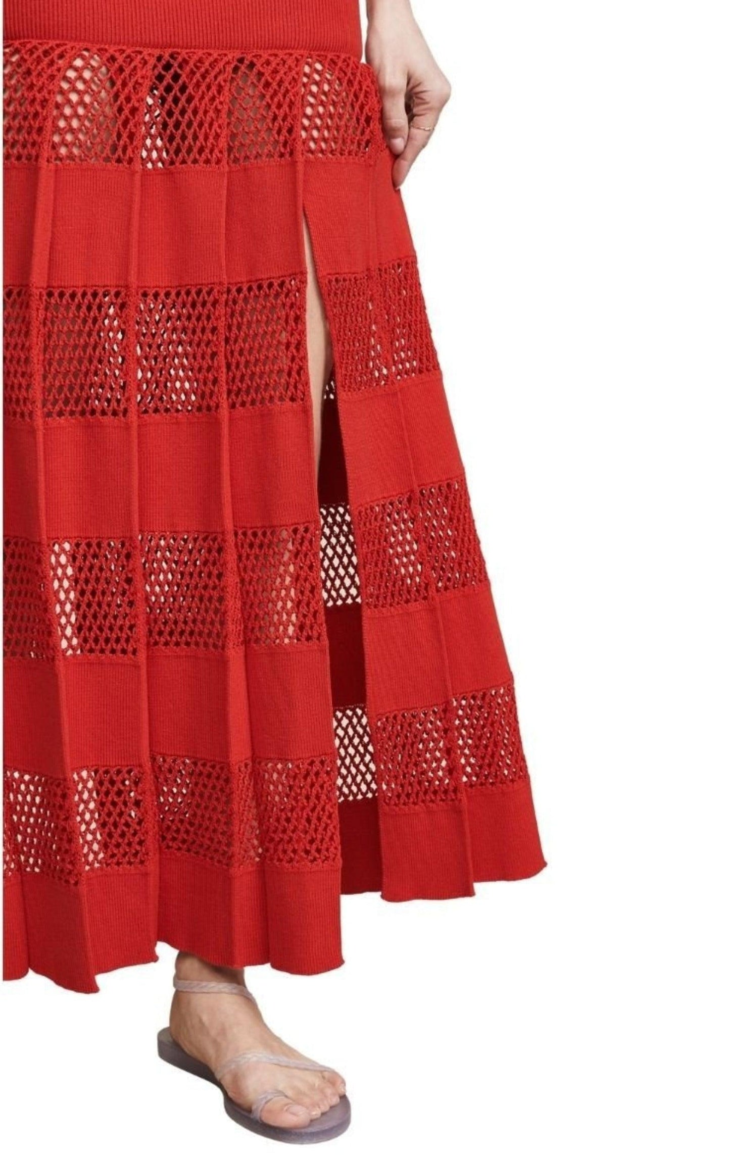 Textured Stripe Skirt Sonia Rykiel