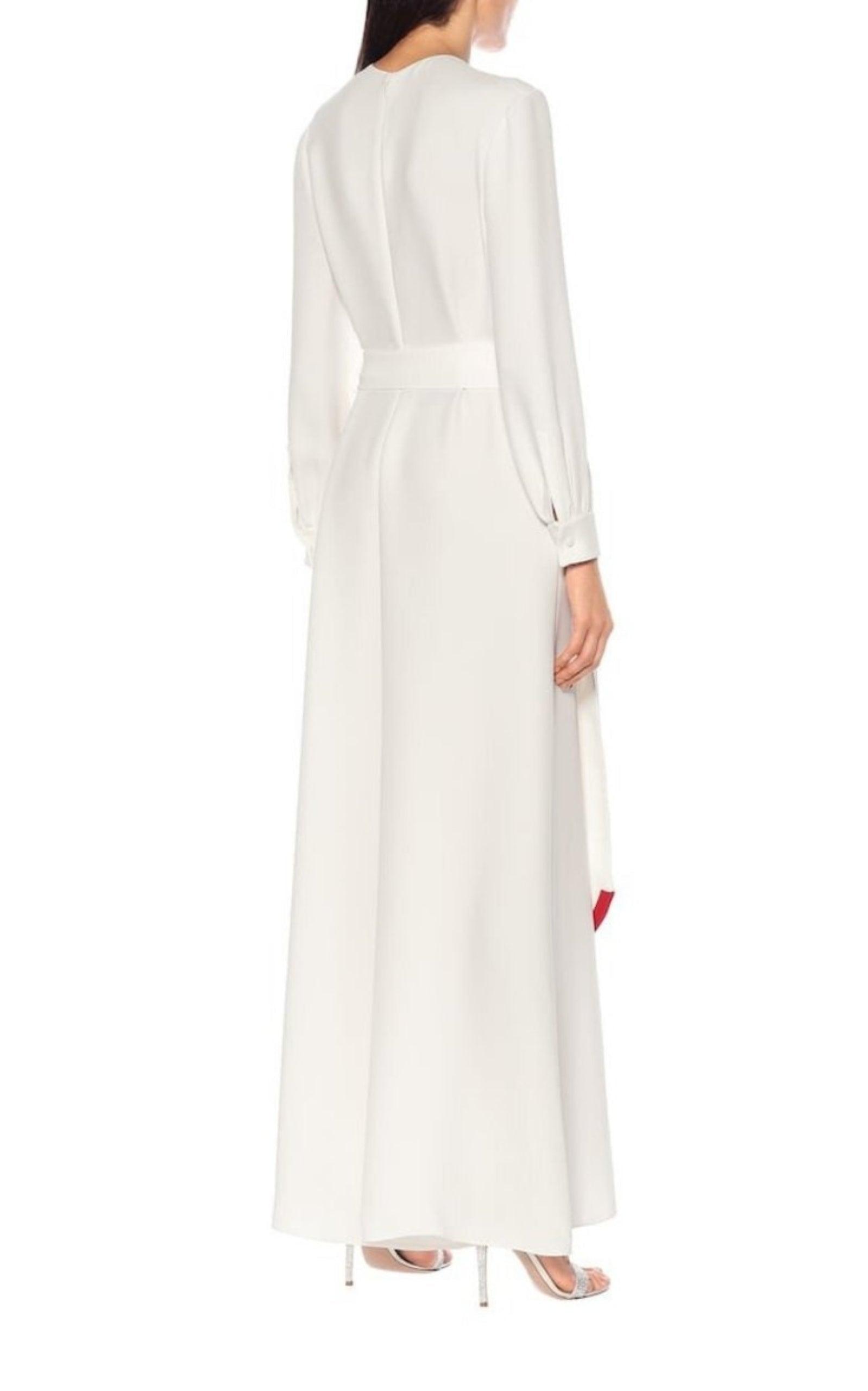 Long Couture Silk Cady Jumpsuit Valentino