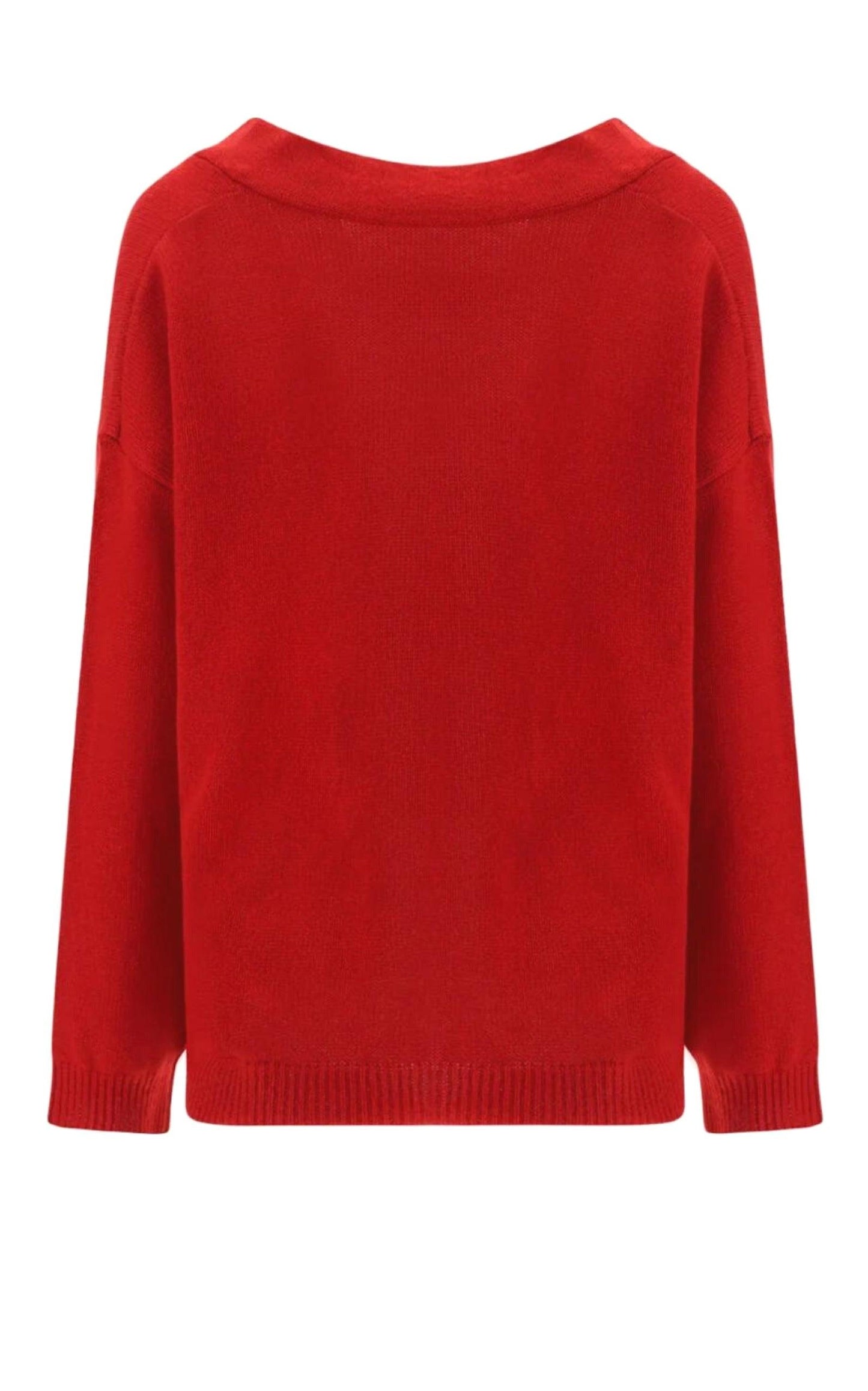 Straight Hem Long-Sleeved Cashmere Jumper Valentino