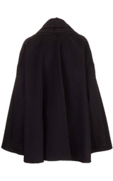 Wool-Cashmere Cape Coat Valentino