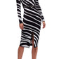 Zebra Print Sweater Dress Versace