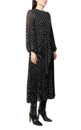 Polka Dot-print Pleated Dress Zimmermann