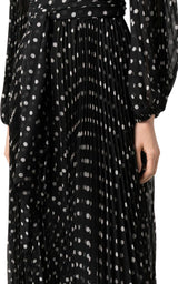 Polka Dot-print Pleated Dress Zimmermann